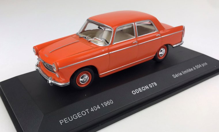 Odeon 1:43 Peugeot 404 Berline 1961 oranje