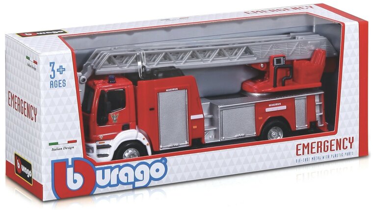 Bburago 1:50 Mercedes Benz Atego Magirus DLK 23/12, Feuerwehr / brandweer