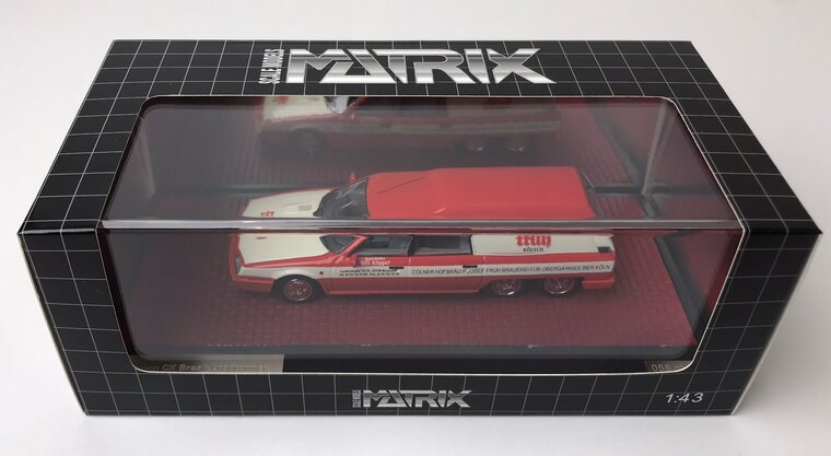 Matrix 1:43 Citroen CX Break Loadrunner &quot;Fr&uuml;h K&ouml;lsch&quot; 1989 rood wit