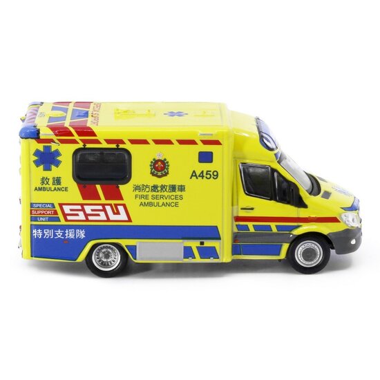 Tiny Toys 1:76 Mercedes Benz Sprinter  FL ( A459) Hong Kong FSD Ambulance SSU No 158