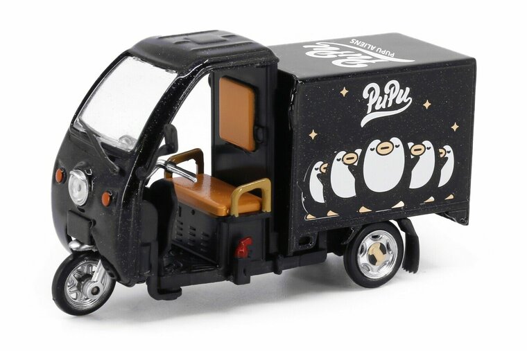 Tiny Toys 1:43 Electric Tricycle Pupu Aliens zwart