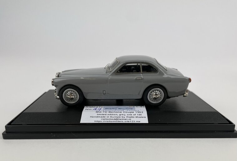 Rialto Models 1:43 MG TD Arnolt Bertone Coupe Discwheels