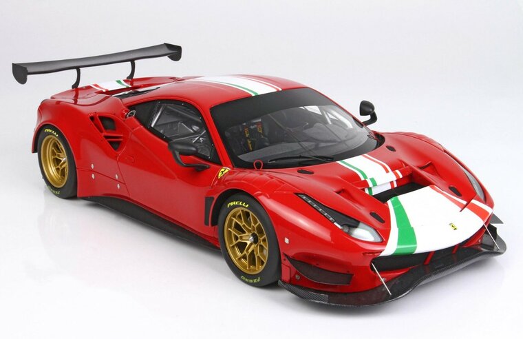 BBR Models 1:18 Ferrari 488 GT Modificata 2020 rood oplage 228 stuks 