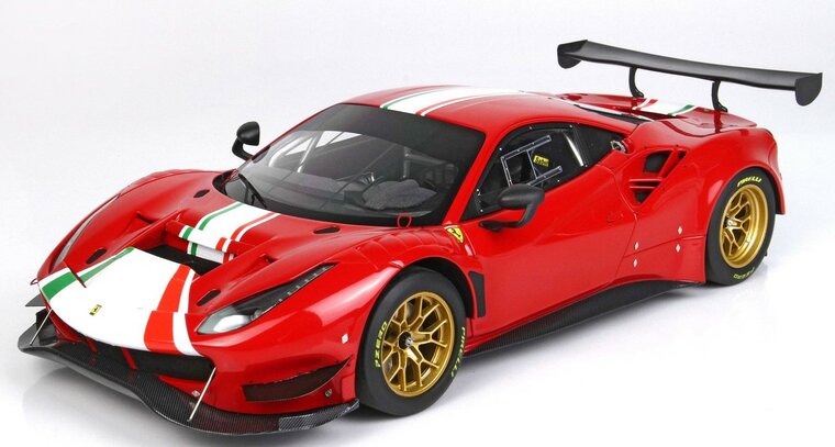 BBR Models 1:18 Ferrari 488 GT Modificata 2020 rood oplage 228 stuks 