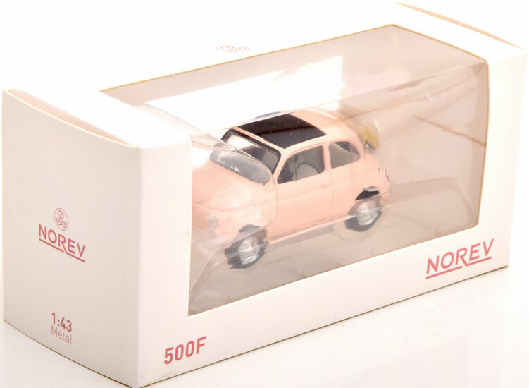 Norev 1:43 Fiat 500 F 1965 Light Pink Jet-car