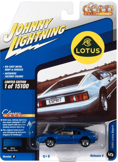 Johnny Lightning 1:64 Lotus Esprit 1989 Pacific blauw