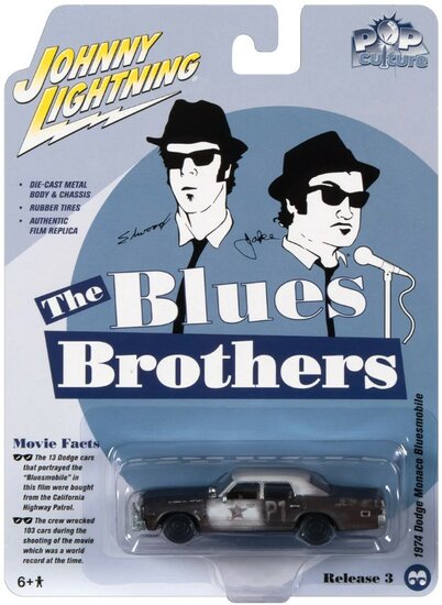 Johnny Lightning 1:64 Blues Brothers Dodge Monaco 1974