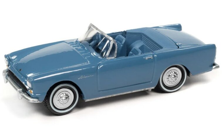 Johnny Lightning 1:64 James Bond Sunbeam Alpine Tiger ( Gr No) 1962 blauw, 60 Years of Jame Bond 007