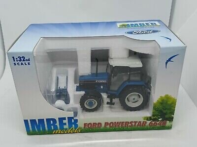 ROS 1:32 Ford Powerstar 6640 SL 2WD blauw, tractor, limited 12000 pcs