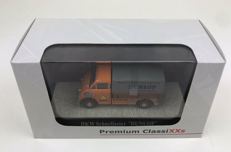 Premium Classixxs 1:43 DKW Pritsche mit Plane Dunlop