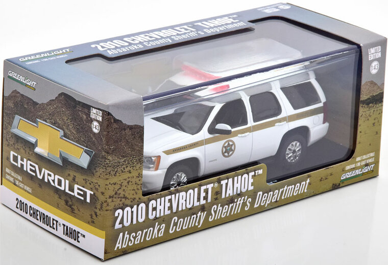 Greenlight 1:43 Chevrolet Tahoe Absaroka Country Sheriff &amp; Department 2010