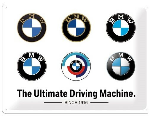 Tin Sign 30 x 40 BMW / Logo Evolution				