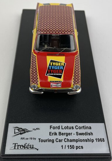Trofeu 1:43 Ford Lotus Cortina No. 23 E.Berger , Swedish Touring Car Championship RHD