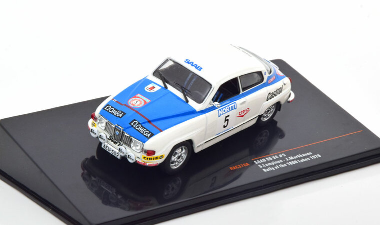 IXO 1:43 Saab 96 V4, No.5 - S. Lampinen / S. Markkanen, 1000 Lakes Rally, 1976