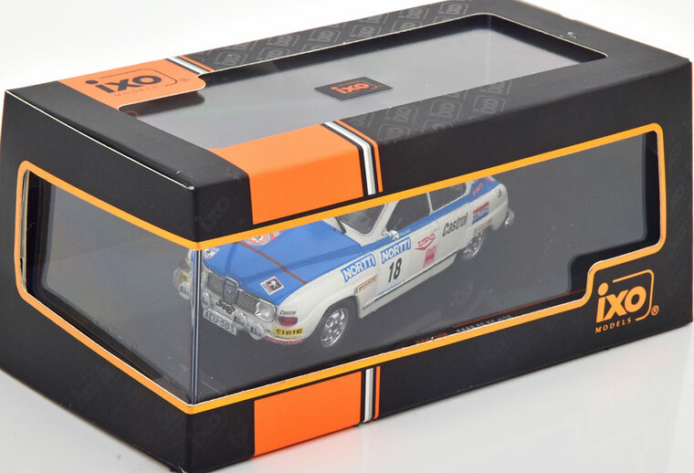 IXO 1:43 Saab 96 V4, No.18, J. Vilkas / J. Soini, 1000 Lakes Rally, 1976