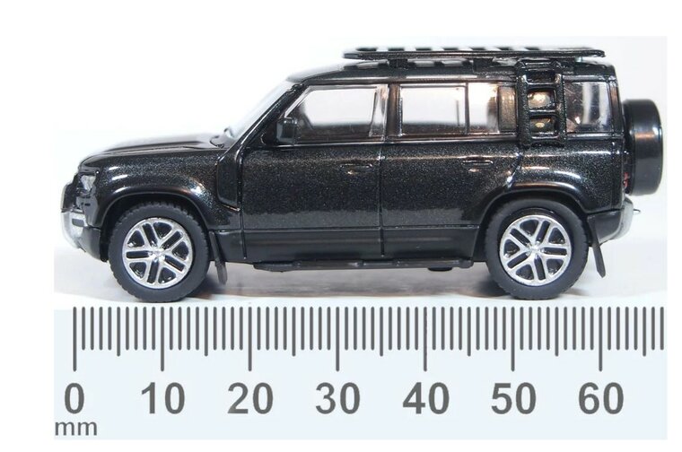 Oxford 1:76 Land Rover New Defender 110 Exploer zwart