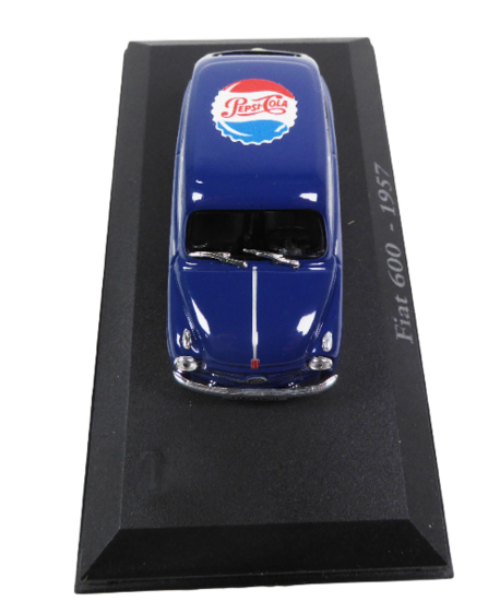 Atlas 1:43 Fiat 600 Pepsi Cola 1957 blauw