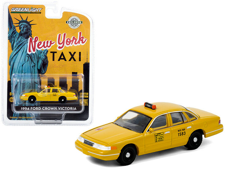Greenlight 1:64 Ford Crown Victoria New York Taxi geel 1994