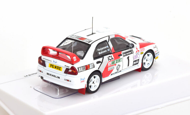 IXO 1:43 Mitsubishi Lancer Evo IV No 1 T. M&auml;kinen / S. Harjanne 1997,  Rally 25th RAC Anniversary