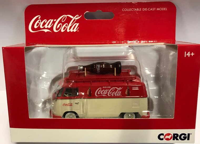 Corgi 1:43 Volkswagen T1  bus Coca Cola met  imperiaal RHD beige rood
