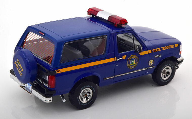 Greenlight 1:18 Ford Bronco XLT New York State Police, Artisan Collection