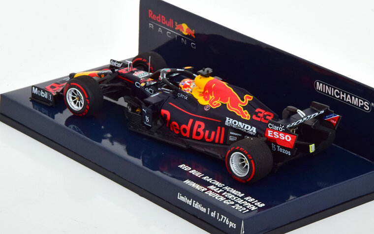 Minichamps 1:43 Red Bull Racing Honda RB16B Max Verstappen winner Dutch GP 2021