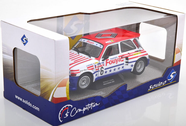 Solido 1:18 Renault 5 Maxi Turbo No 6 Rally Cross Roussel 1987