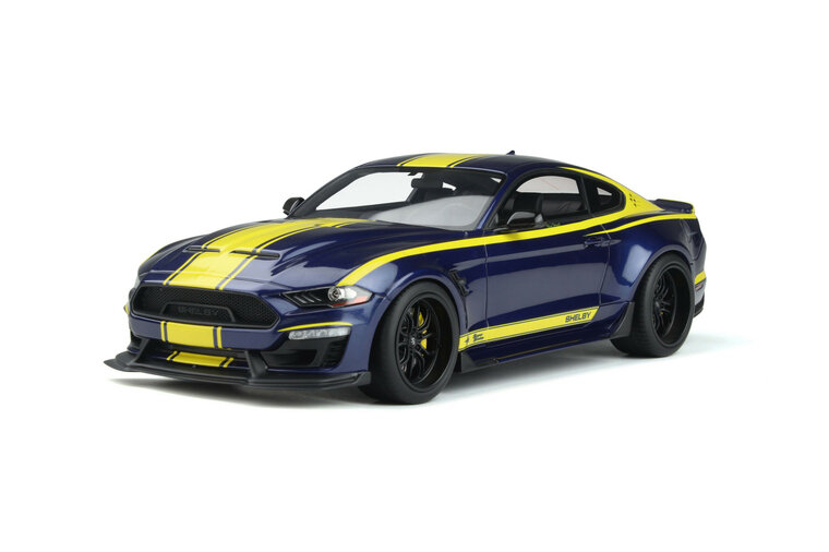 GT Spirit 1:18 Shelby Mustang Super Snack &quot;Blue Hornet&quot; Kona Blue 2021