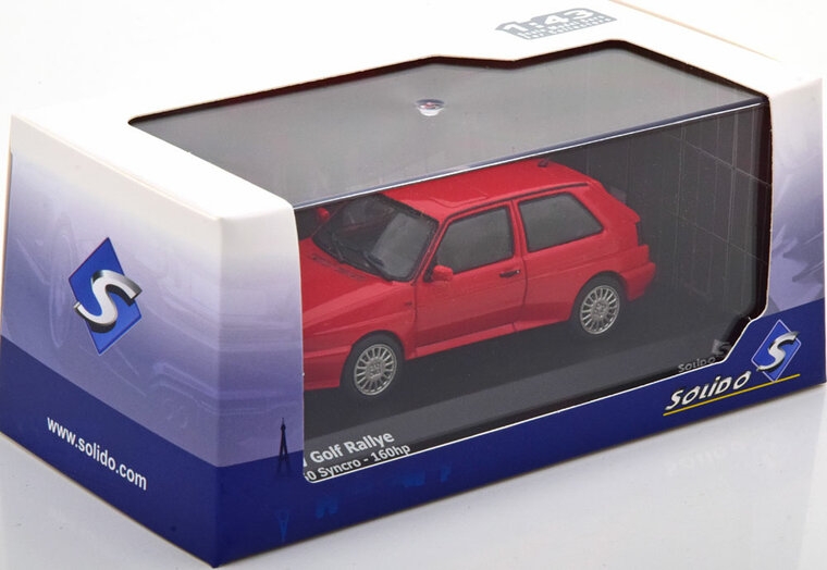 Solido 1:43 Volkswagen Golf II G60 Rally 1989 rood