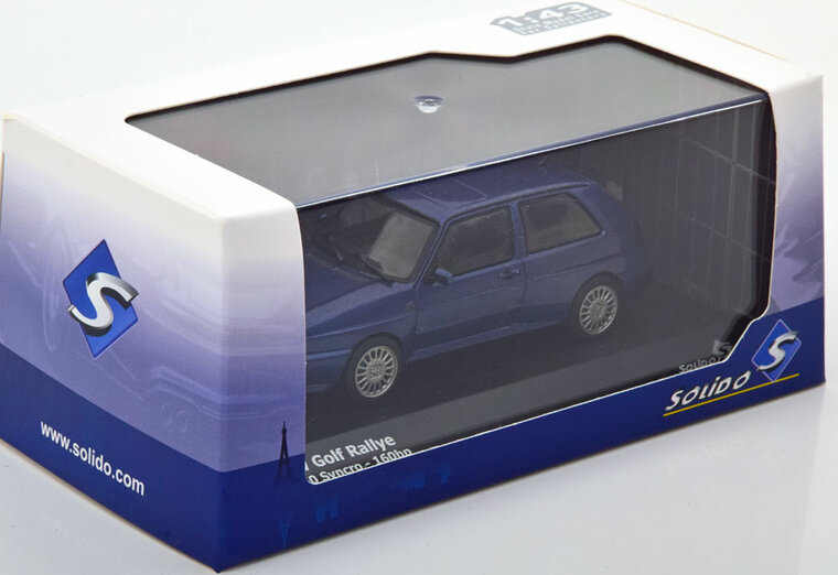 Solido 1:43 Volkswagen Golf II G60 Rally 1989 blauw metallic