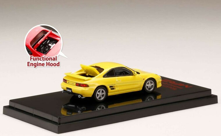 Hobby Japan 1:64 Toyota MR2 (SW20) GT-S Custom Version Super Bright Yellow