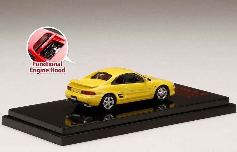 Hobby Japan 1:64 Toyota MR2 (SW20) GT-S Custom Version Super Bright Yellow