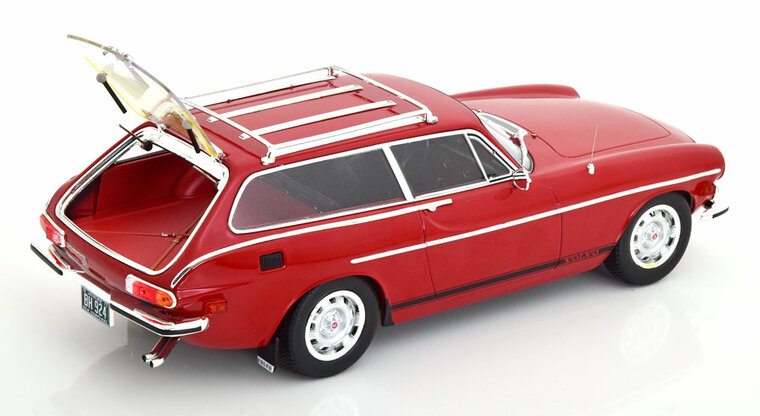 Norev 1:18 Volvo 1800 ES (US version) 1972 - Red with lower side stripes