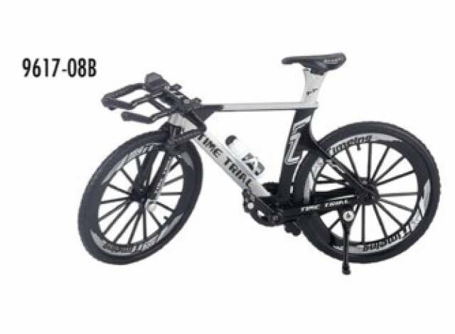Golden Wheel 1:10 Mountain Bike wit  zwart,  Diecast