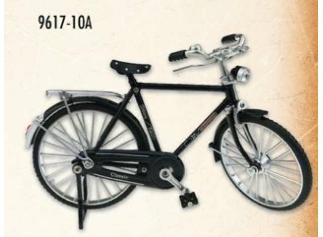 Golden Wheel 1:10 Classic Bicycle (Men) zwart,  Diecast