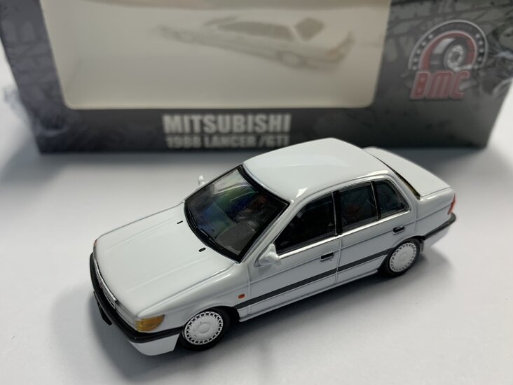 BM Creations 1:64 Mitsubishi Lancer GTI, white 1988 left hand drive