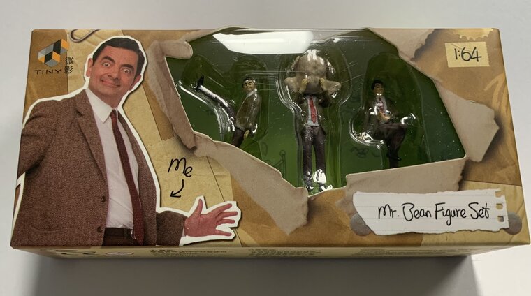Tiny Toys 1:64 Mr Bean Figure set