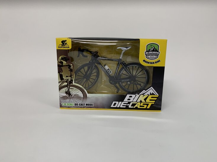 Golden Wheel 1:10 Mountain Bike zwart, Diecast