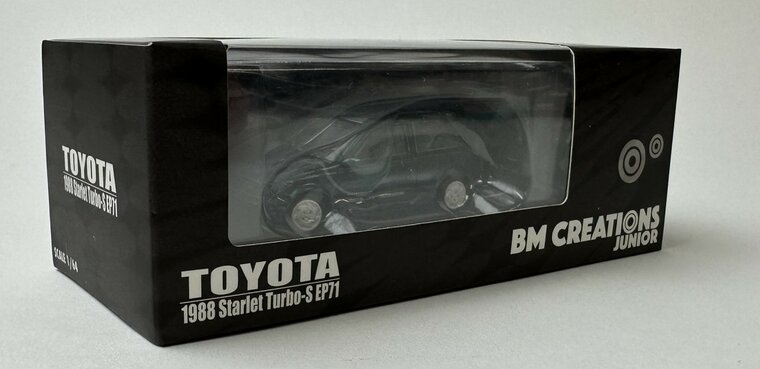 BM Creations 1:64 Toyota Starlet Turbo S ( EP-71) 1988 groen LHD 