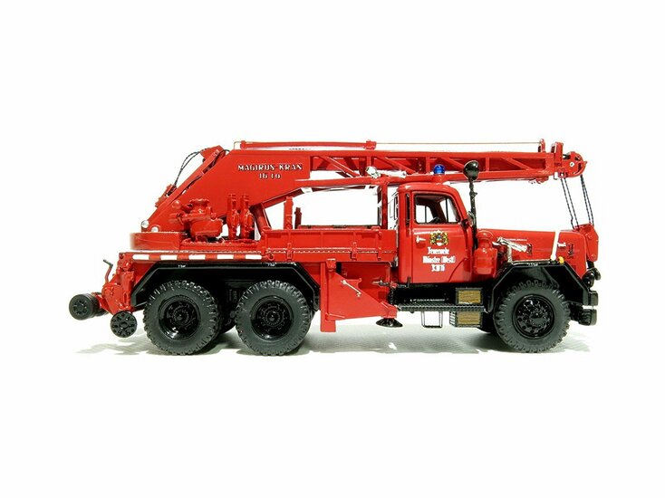 Golden Oldies 1:50 Magirus Uranus Bergekraan KW16 Brandweer Munster, limited 60 pcs