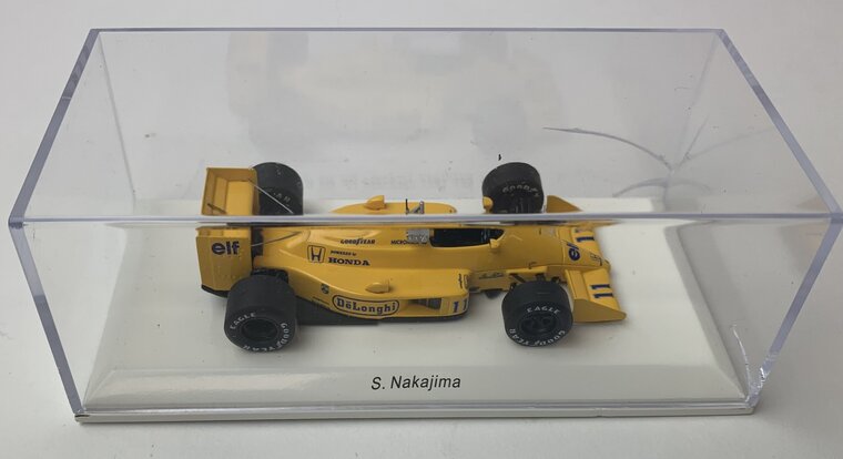 Rece Collection ( Spark) 1:43 Lotus 99T GP F1 Japan 1987 no 11 Gem S Nakajima geel