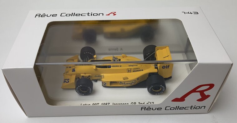 Spark 1:43 Lotus 99T, No 12 Aston Senna - 2nd Japan GP 1987 geen - Reve Collection R