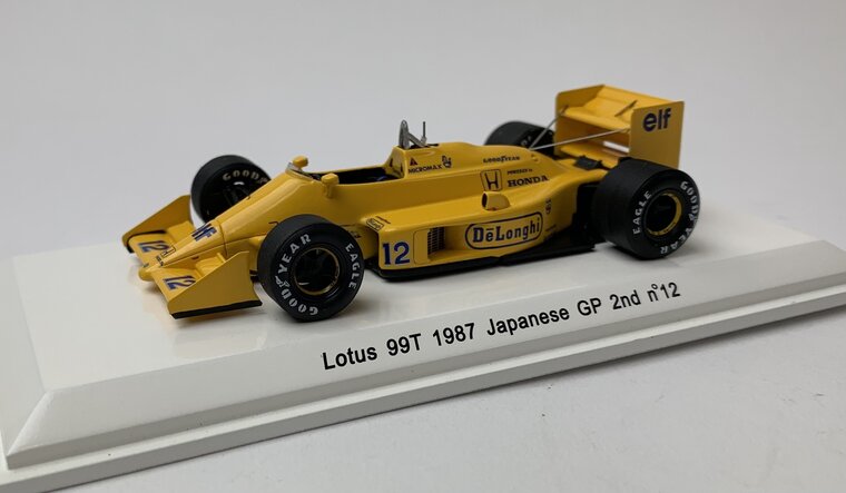 Spark 1:43 Lotus 99T, No 12 Aston Senna - 2nd Japan GP 1987 geen - Reve Collection R