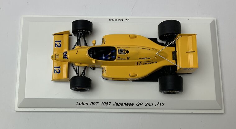 Spark 1:43 Lotus 99T, No 12 Aston Senna - 2nd Japan GP 1987 geen - Reve Collection R