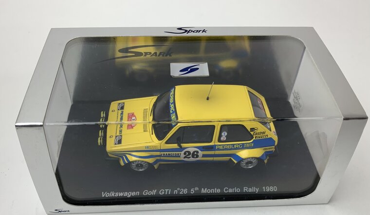 Spark 1:43 Volkswagen Golf GTi No 26, P. Eklund  - H. Sylvan , 5th Rally Monte Carlo 1980