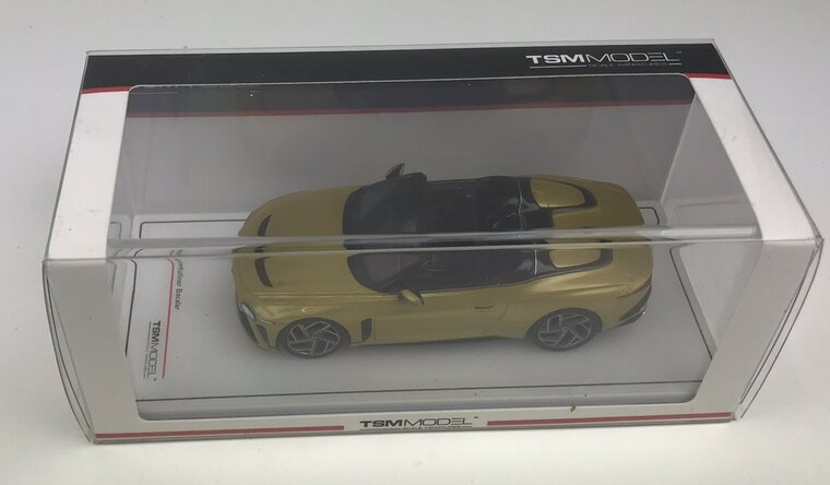 True Scale 1:43 Bentley Mulliner Bacalar Cabriolet 2021 yellow flame