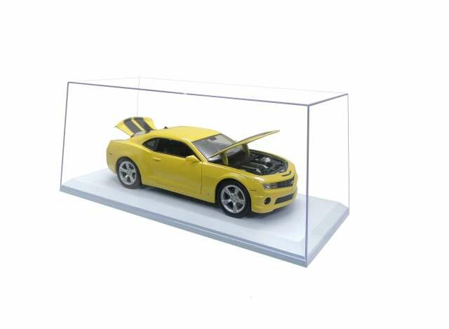 Triple9 1:18 Big Stackable Show case - Vitrine met witte bodem (car not included) Vitrine 35.0x15.3x15.6 (Base surface inside 33x13cm)