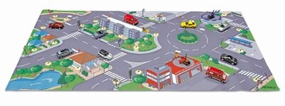 Norev Speelkleed &quot; City &quot; 110x55 cm, incl. 3 inch modelauto