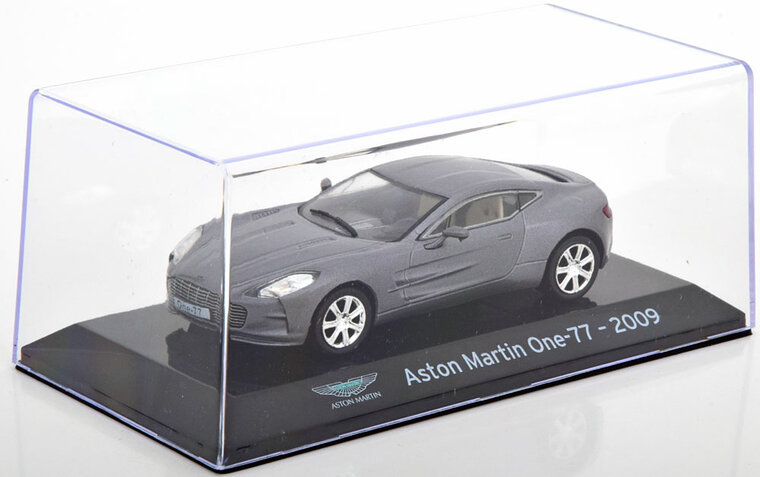 Atlas 1:43 Aston Martin One 77 2009 grijs metallic