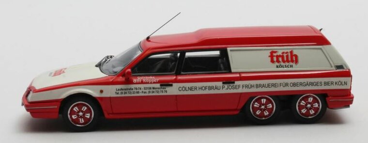 Matrix 1:43 Citroen CX Break Loadrunner &quot;Fr&uuml;h K&ouml;lsch&quot; 1989 rood wit